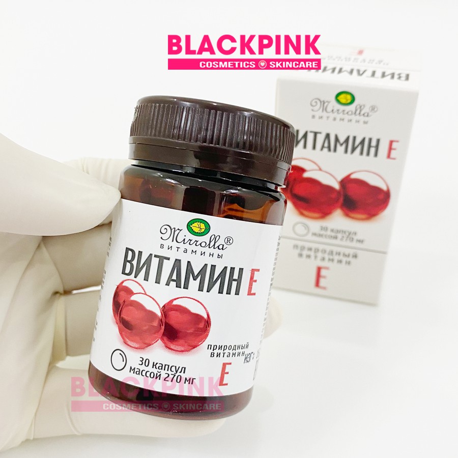 Vitamin E Đỏ Nga MIRROLLA hàm lượng 270mg và 400mg -  Chống lão hóa, làm đẹp da, sáng da, căng bóng, chuẩn auth nhập Nga | BigBuy360 - bigbuy360.vn