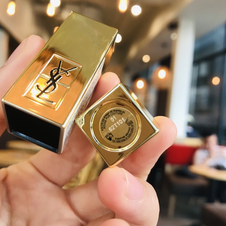 Son YSL Rouge Pur Couture - mini 01 đỏ rose đủ tem phụ chính hãng YVES SAINT LAURENT