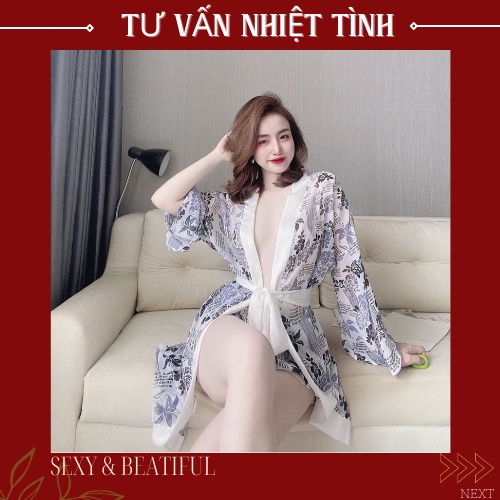 Váy Ngủ Áo Choàng 🌸 SANG CHẢNH🌸 Đầm Ngủ Sexy Lụa Chiffon Chất Siêu Mát, Sang Chảnh - Size<65kg> Sun Shop | BigBuy360 - bigbuy360.vn
