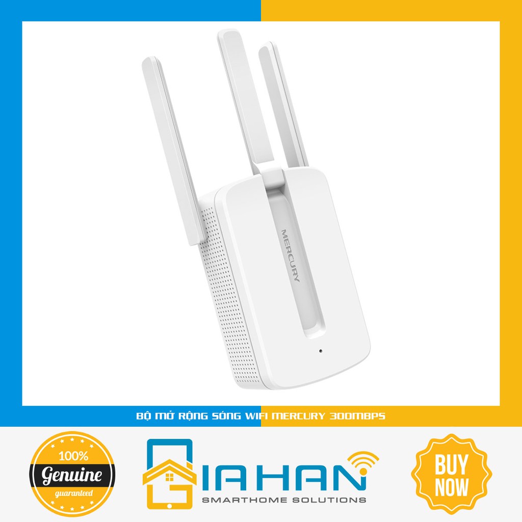 Bộ Kích Sóng Wifi Mercury Repeater MW300RE 3 Anten Cực Mạnh - Hàng chính hãng | BigBuy360 - bigbuy360.vn