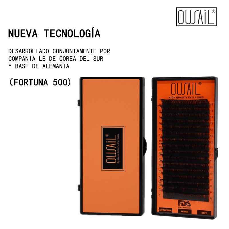 OUSAIL khuyến mãi 0,05-0,20mm độ dày tròn một chiều dài lông mi chồn dài dây nối dài đến hàng 12-15mm