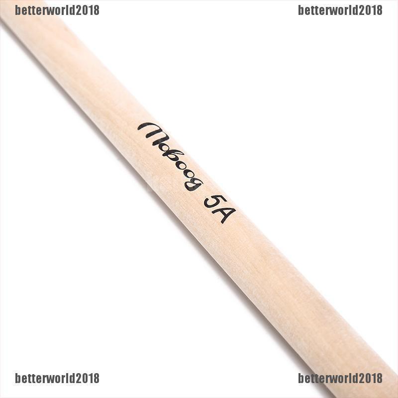 [Better] 1 pair 5a wood drumsticks stick for drum Lightweight drum sticks musical parts [World]