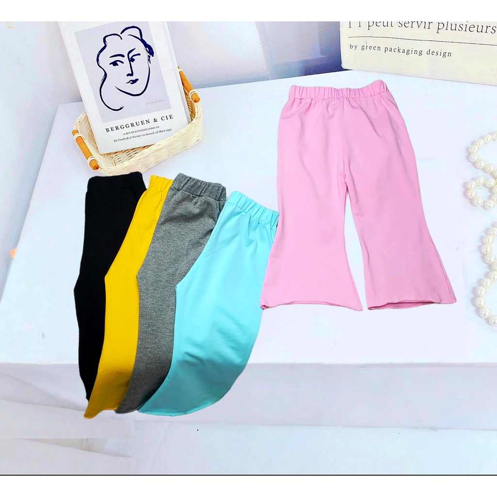 Quần Dài Ống Loe Điệu Đà Cho Bé Gái , Vải Cotton Xịn Sò Quần Dài Bé Gái size 8-20kg