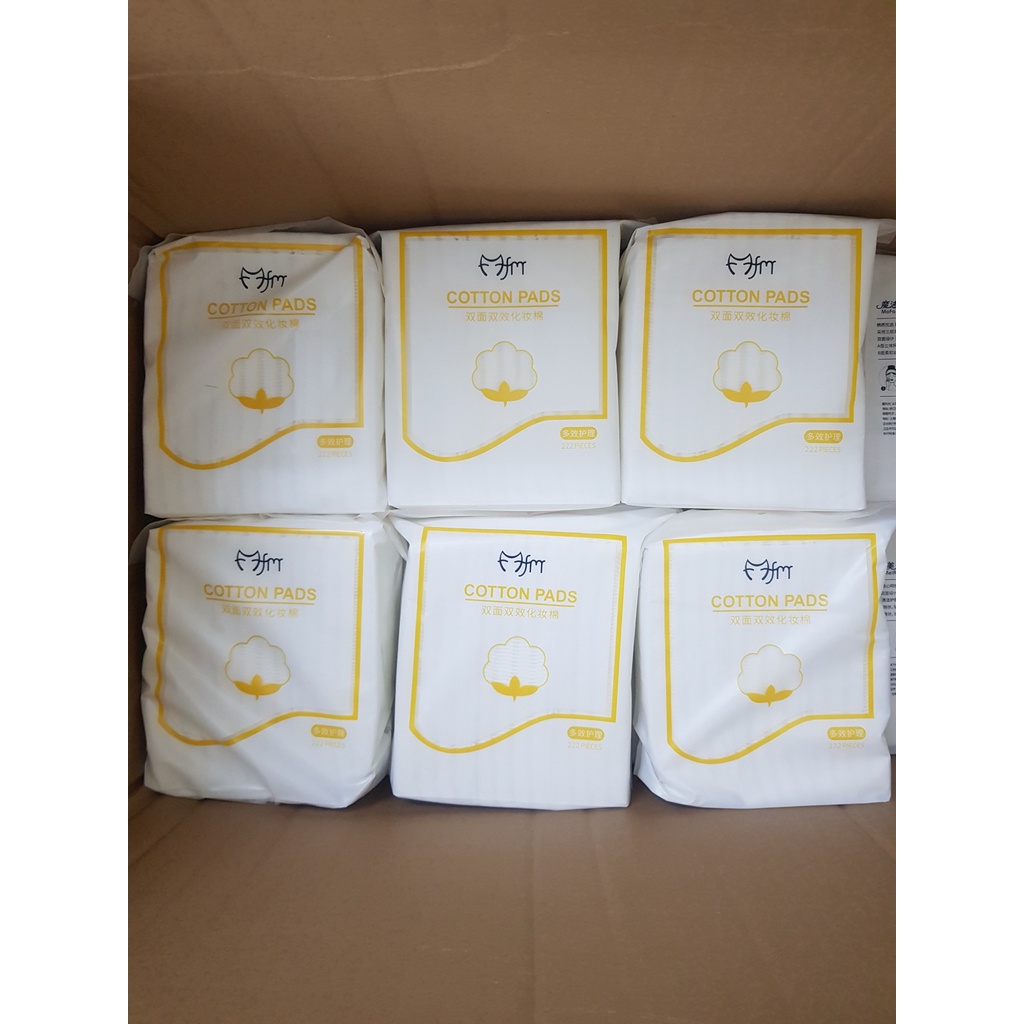 Bông Tẩy Trang 3 Lớp Cotton Pads FM 222 Miếng Không Xơ