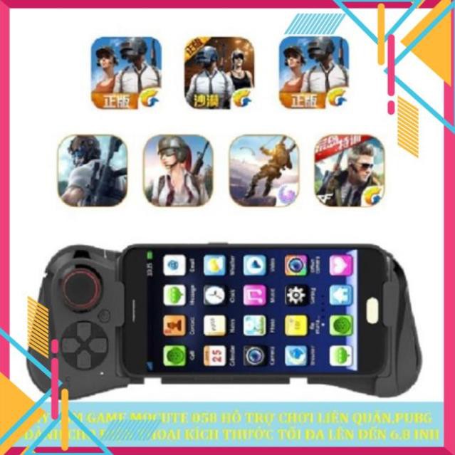 Mua ngay Tay Cầm Chơi Game Bluetooth MOCUTE 058 Hỗ Trợ Chơi Game PUBG,Liên Quân Mobile [Freeship 10k]