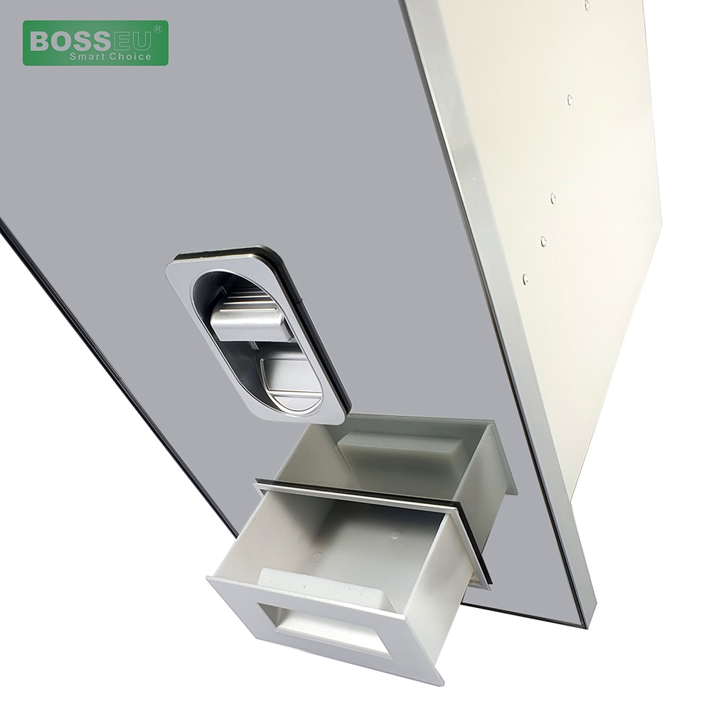 BossEU - Thùng gạo mặt gương, nút nhấn cao cấp BS250 BS300
