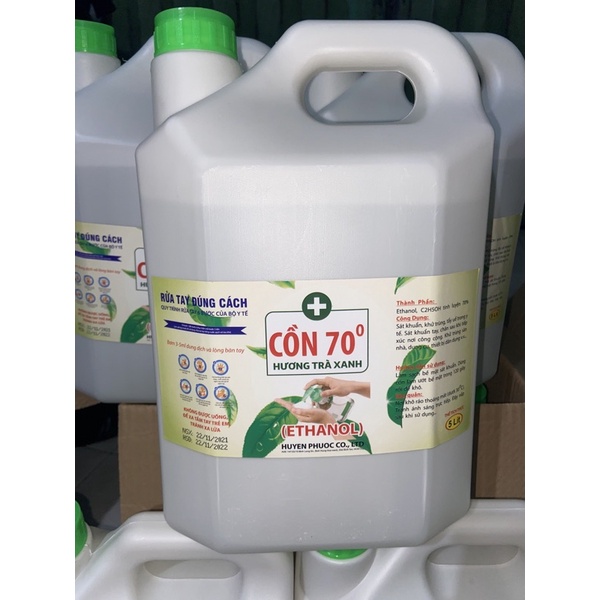 Cồn 70 độ can 5 lít, sát khuẩn can 5l