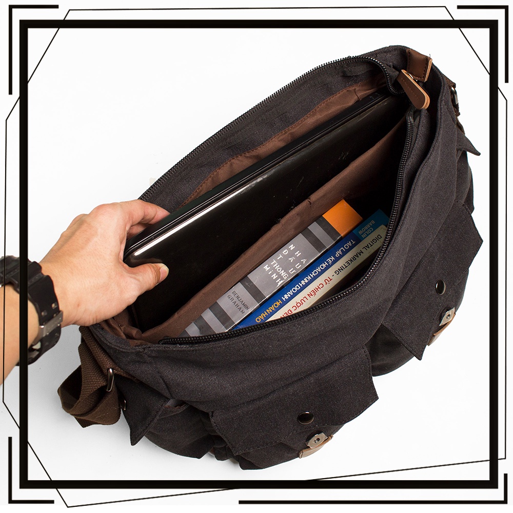 TÚI ĐEO CHÉO PHONG CÁCH VINTAGE HUNTER MESSENGER BAG