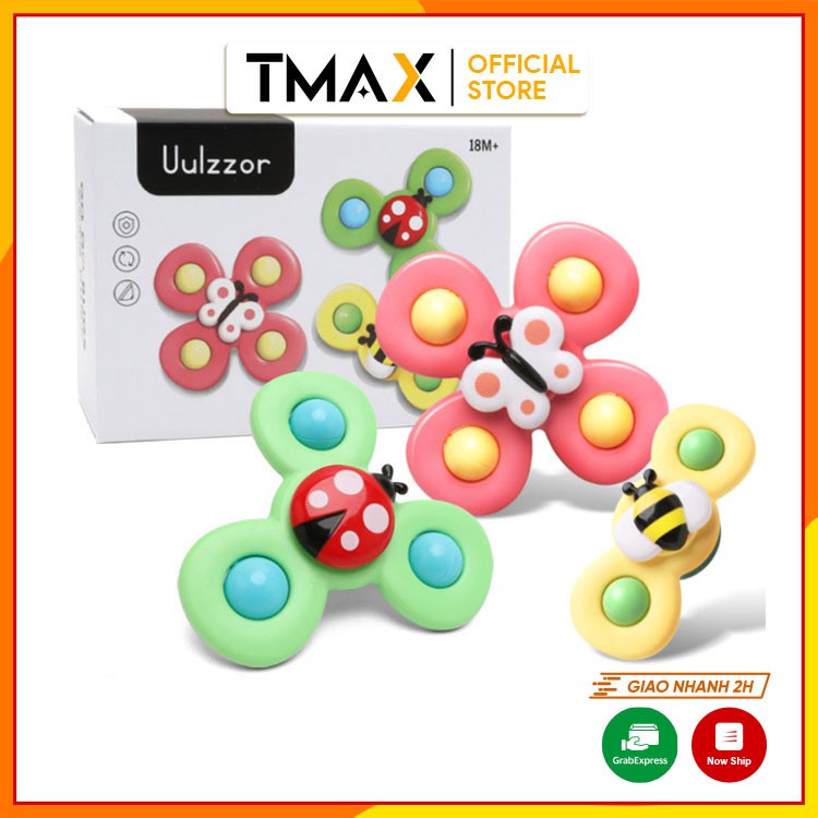 Con quay cho bé đồ chơi cho trẻ sơ sinh spinner dán tường 2 3 4 cánh