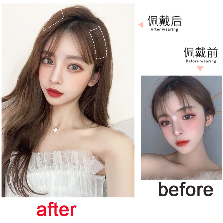 Miếng Đệm Tóc Giả Hai Mảnh Tàng Hình Và Liền Mạch Thay Thế Thời Trang Cho Nữ