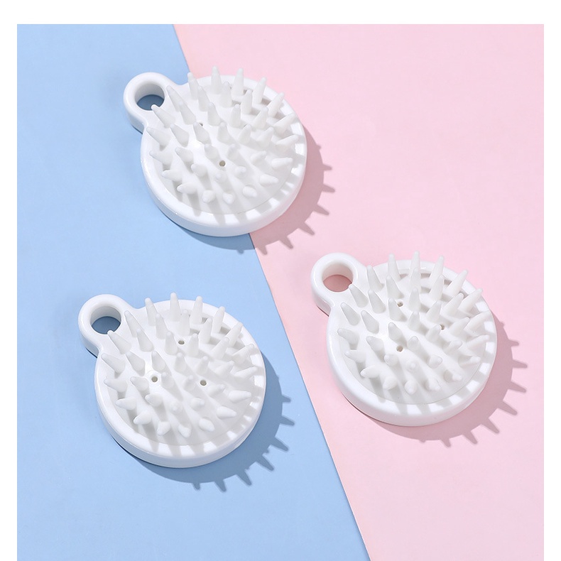 Lược Gội Đầu Silicon Mát Xa Da Đầu, Giảm Rụng Kích Thích Mọc Tóc Màu Trắng