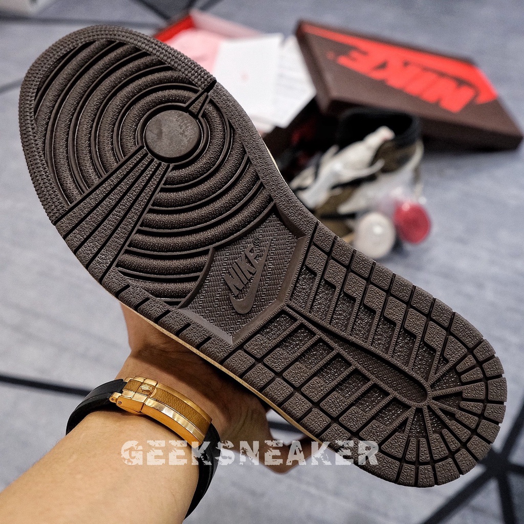 [GeekSneakerzone] GIày Jordan 1 High Travis Scott OG - BC FACTORY