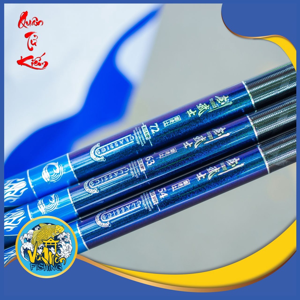 CẦN CÂU TAY - CÂU ĐÀI SĂN HÀNG  CARBON CAO CẤP  YuFeng QUÂN TỬ KIẾM 5,5h TM - VŨ MÔN NINH BÌNH