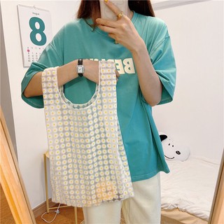 Túi vải Thêu Organza Hoa cúc vàng, cúc đen trắng độc lạ đi chơi, đi biển, đi chụp hình xinh xắn