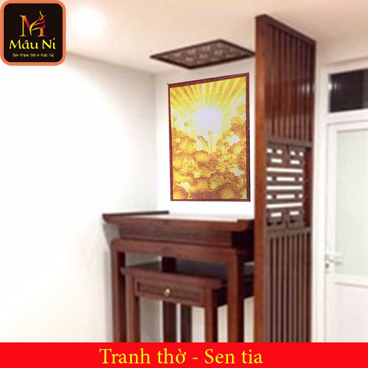 Sx - TRANH DÁN TƯỜNG Bàn thờ ,vách thờ,... - kt 61cmx81cm