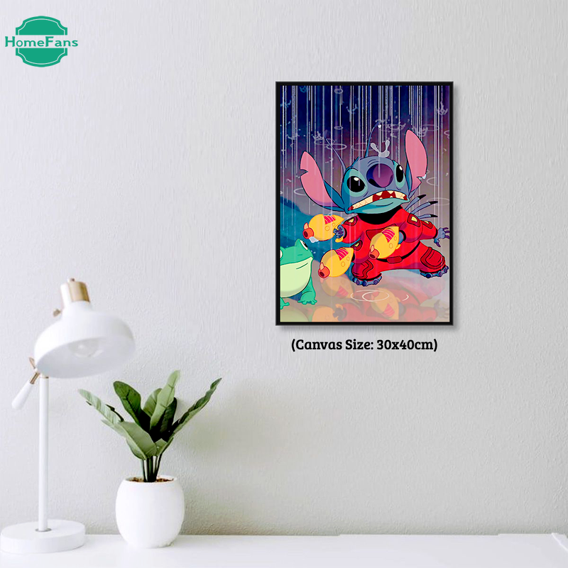 Bộ Tranh Đính Đá 5D Họa Tiết Hoạt Hình Độc Đáo DIY Dùng Trang Trí Nhà Cửa