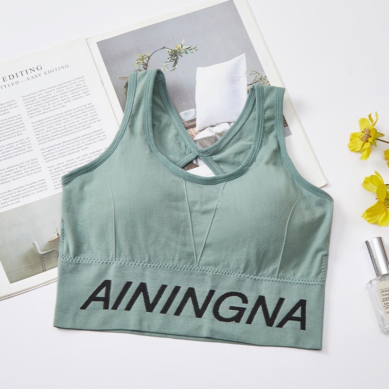 ÁO CROPTOP BRA chữ xinh xắn siêu yêu