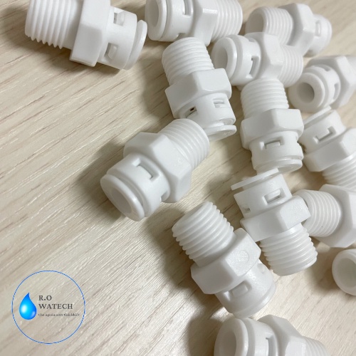 Nối Thẳng Ren Ngoài 13 Ra Dây 6mm hoặc Dây 10mm Dùng Trong Lọc Nước , nối thẳng ren 13mm