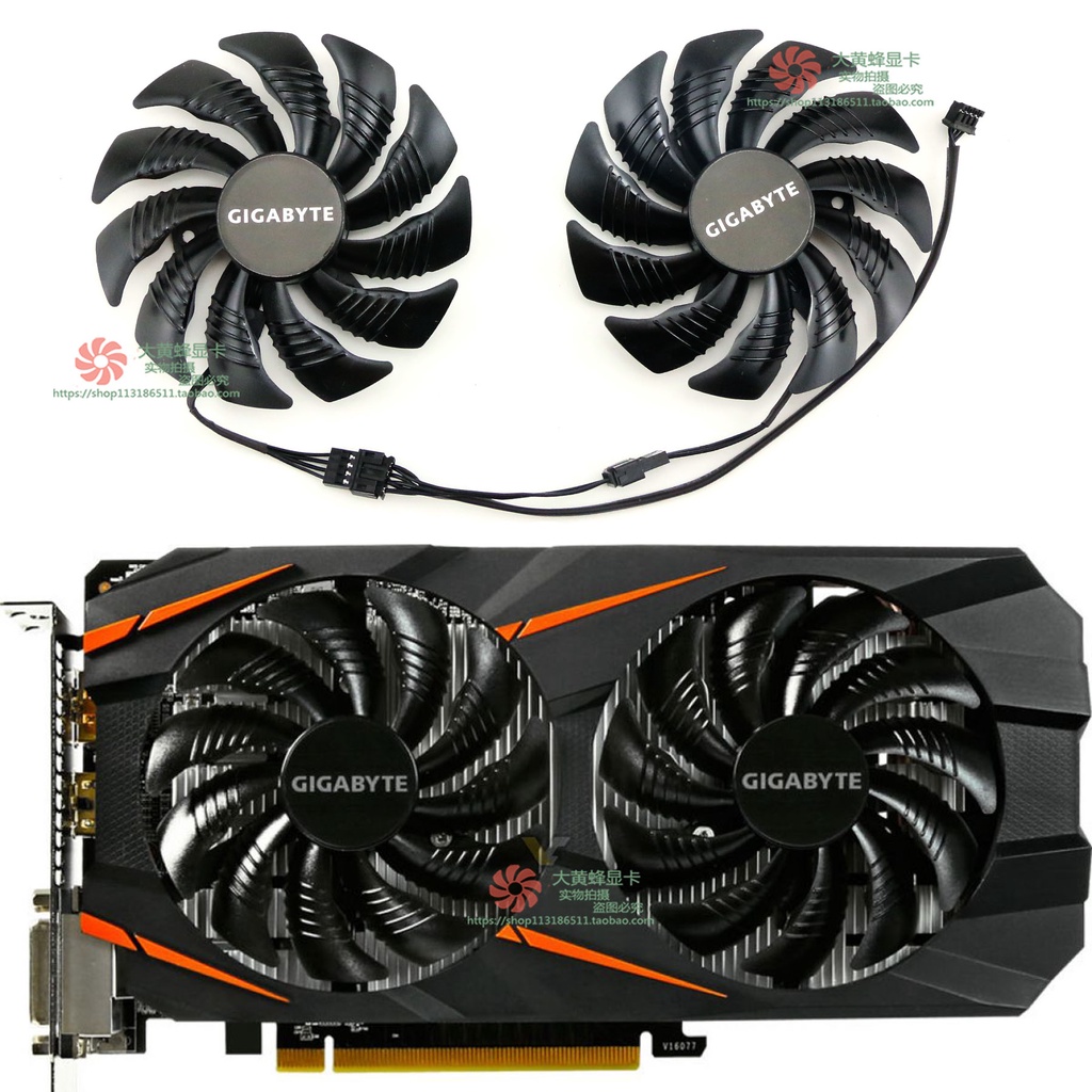 Quạt làm mát đồ họa Gigabyte GTX1060 P106-100 6GB T129215SU / PLD09210S12HH