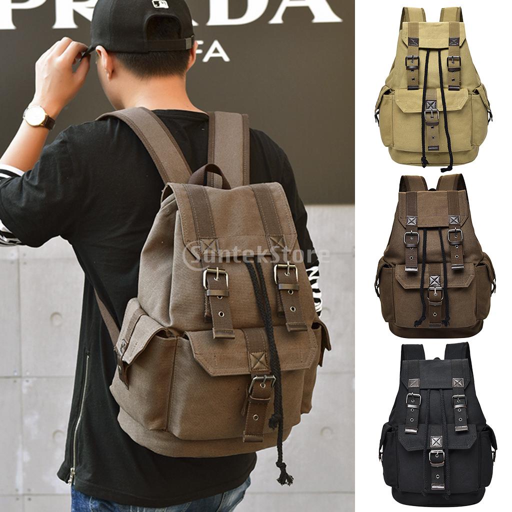 Balo vải canvas phong cách vintage cho nam