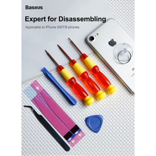Bộ dụng cụ thay pin Iphone 8/ 8 Plus 8 món chính hãng Baseus