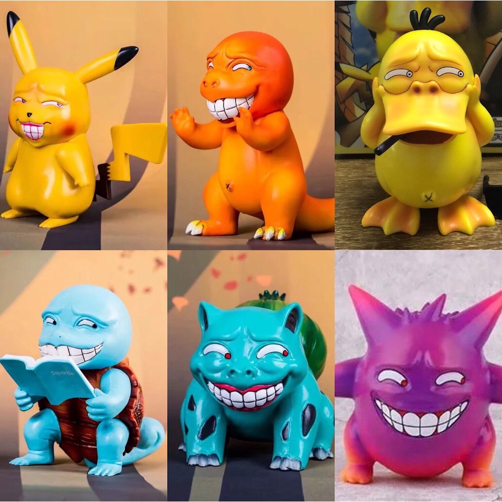 Bộ mô hình Pokemon, mô hình đồ chơi để bàn, trang trí mặt lầy hài hước Viễn Dương Computer
