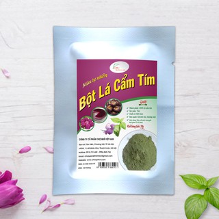 Bột lá cẩm tím/lá cẩm nấu xôi màu tím 20g, 50g, 100g Chợ Quê sản phẩm nấu xôi tím, làm bánh, thạch, mứt dừa