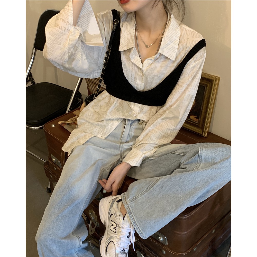 [SẴN] Áo gile len nữ Ulzzang Quảng Châu AGL15 | BigBuy360 - bigbuy360.vn