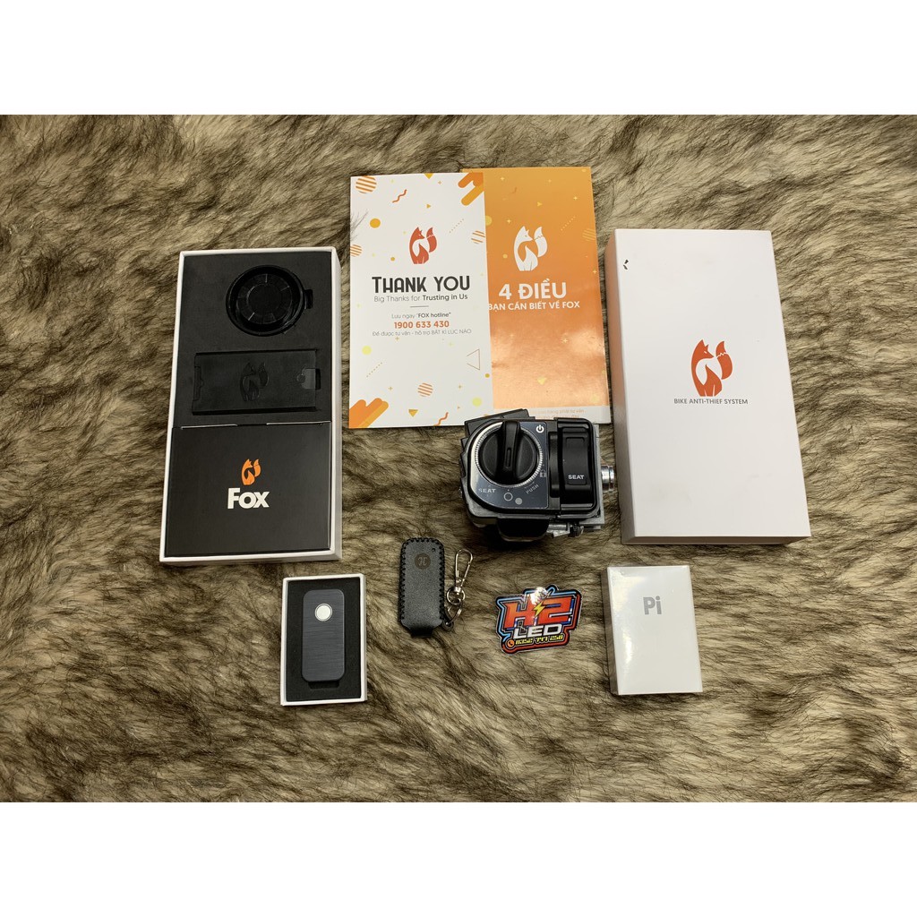 |COMBO| Full bộ khóa Smart key Fox Pitech - Núm zin Honda SH - H2LED
