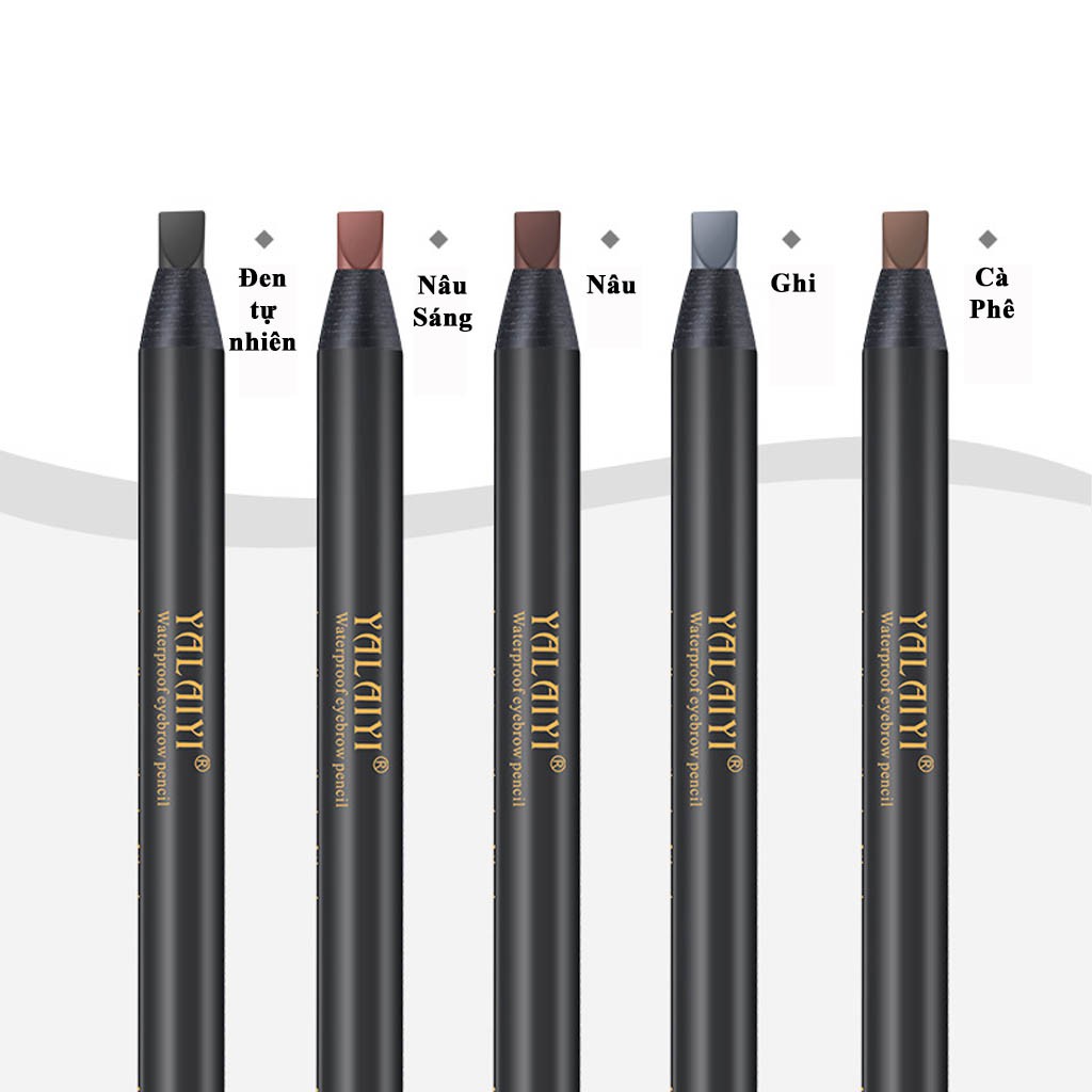 Chì xé cứng chì xé phẩy sợi YaLaiYi Make Up Milano Eyebrow Pencil chì xịn chống nước hàng nội địa Trung | BigBuy360 - bigbuy360.vn