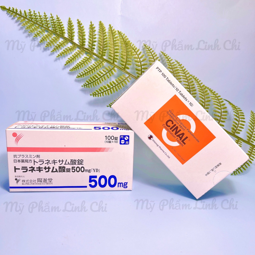 Viên Uống Trắng Da, Mờ Thâm Nám Transamin 500mg 100 viên Nhật Bản