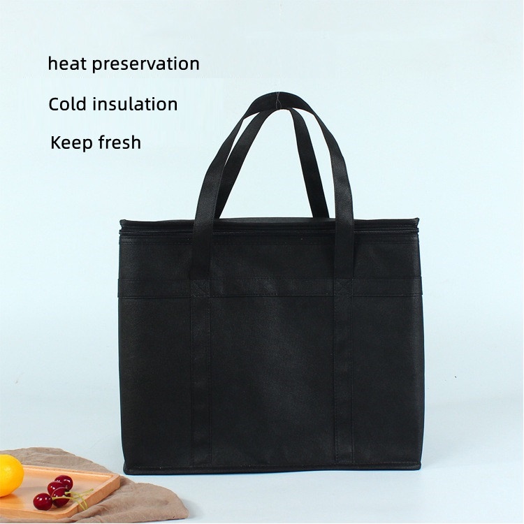 Túi Giữ Nhiệt Đựng Thức Ăn Bằng Vải Không Dệt Đơn Giản