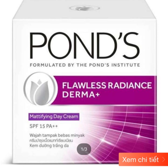 Kem Dưỡng Trắng Cao Cấp Ban ngày Pond's Flawless Radiance Derma+