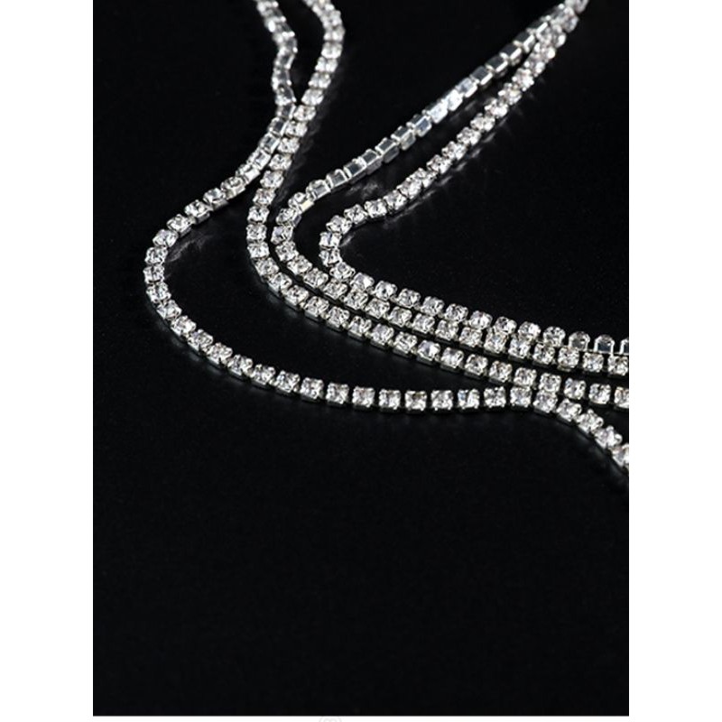 1m dây đính đá trang trí trang phục, phụ kiện size 2mm - 4mm