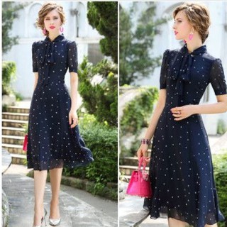 Đầm xòe chấm bi h532