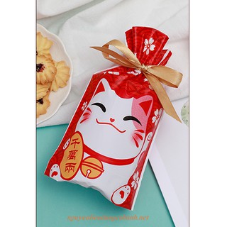 Túi đựng quà, bánh có dây nơ rút miệng