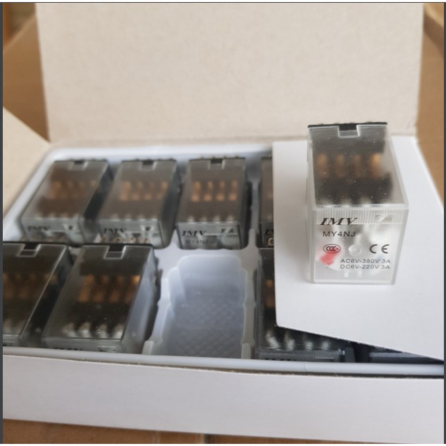 Rơ le MY2N-J  relay trung gian 8 chân dẹp nhỏ điện áp 12VDC, 24VDC, 220VAC chất lượng tốt