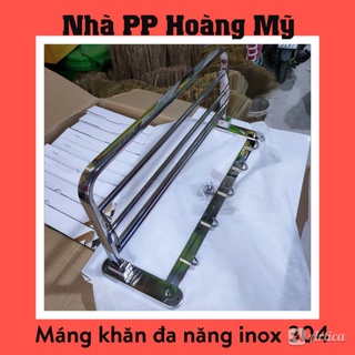 Máng khăn đa năng inox sus 304 - gập lên xuống