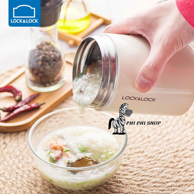 Hộp giữ nhiệt Lock&amp;Lock Wave Food Jar LHC8024