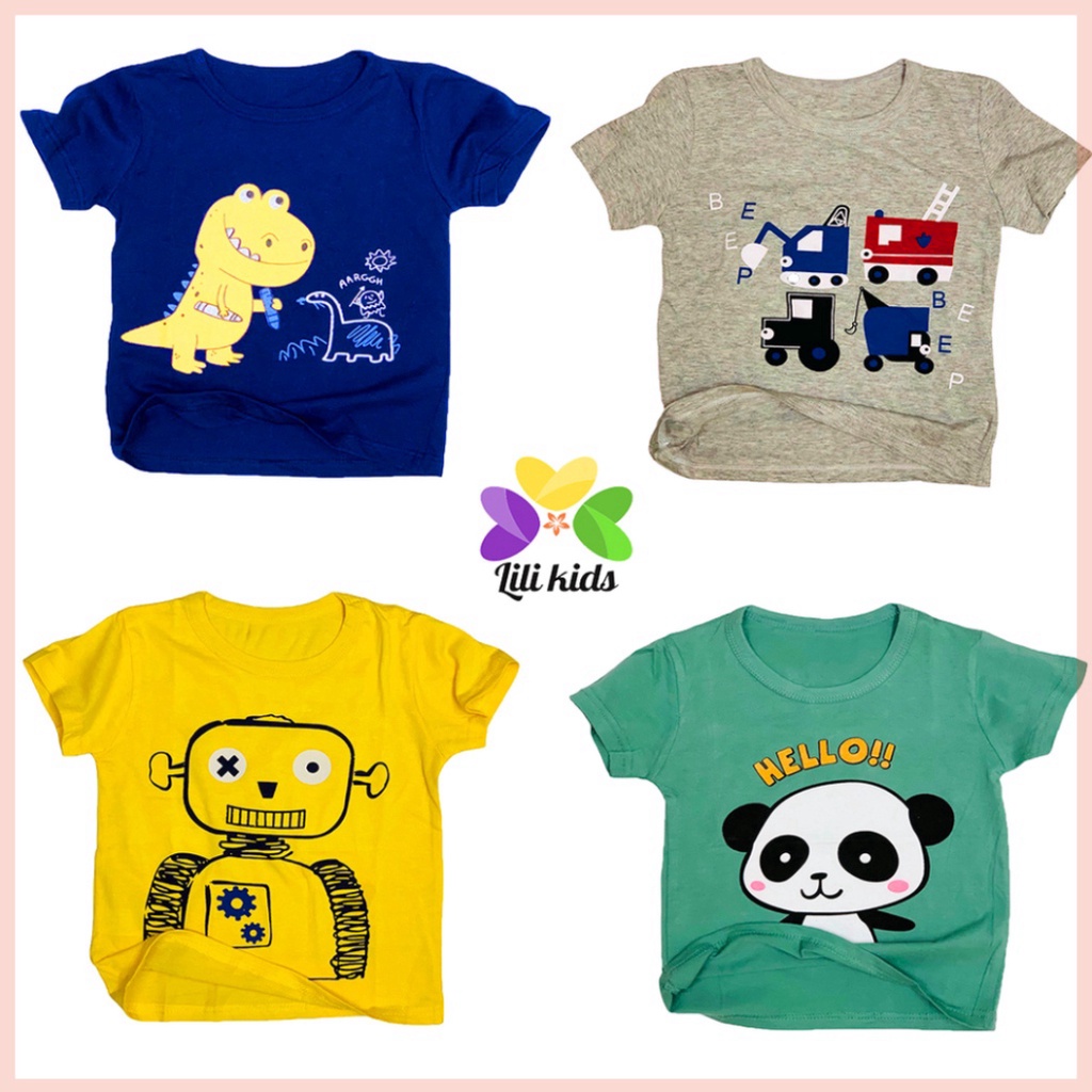 áo bé trai áo phông cho bé in hình vui nhộn cho bé trai bé gái áo thun chất cotton hàng đẹp LILIKIDS AP01