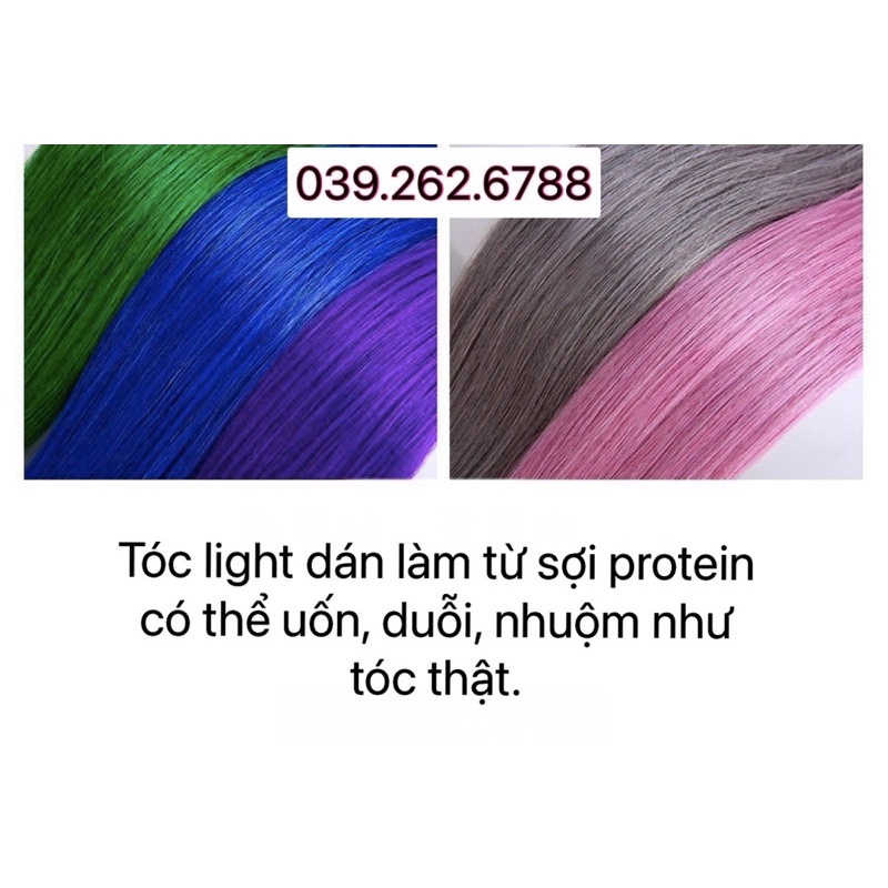 Tóc light dán chịu nhiệt hàng đẹp dễ dàng sử dụng