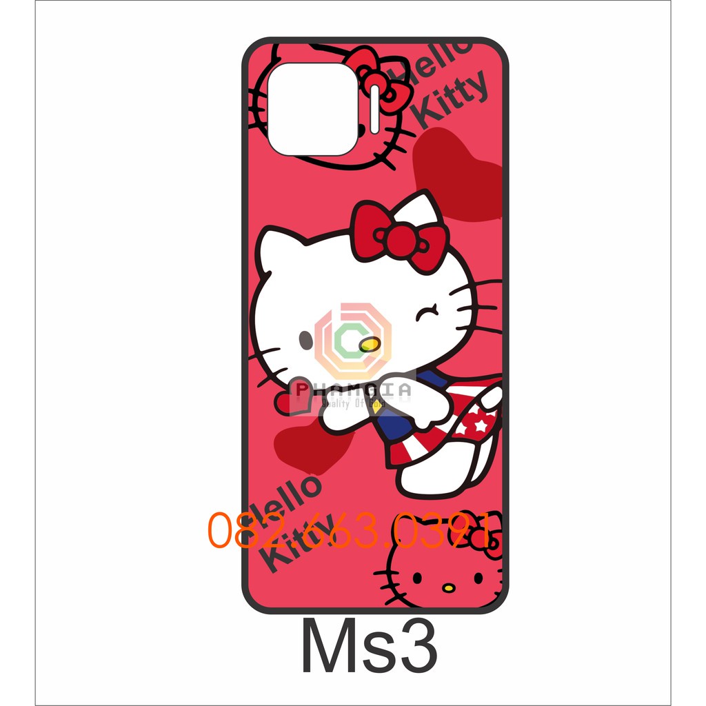 Ốp lưng ép kính Oppo A93 in hình dễ thương (P1)