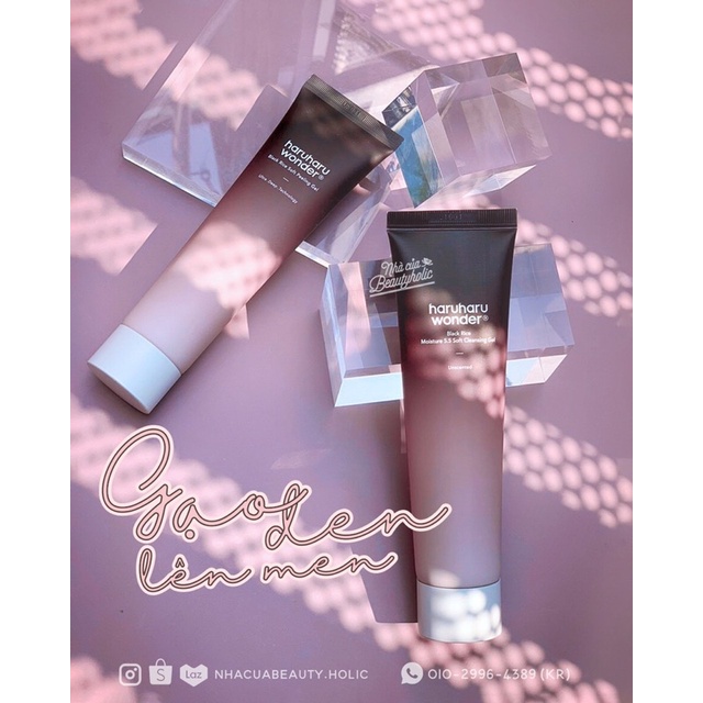 Sữa rửa mặt và Tẩy đã chết từ gạo đen HARUHARU WONDER