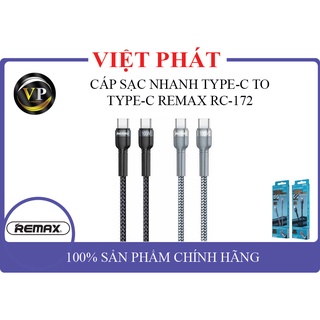 Cáp sạc nhanh type-c to type-c remax rc-172 -1.0m-