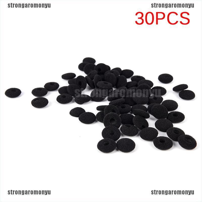 Bộ 30 Miếng Bọc Tai Nghe Bằng Xốp Mềm Màu Đen