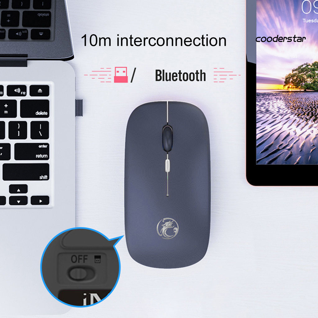 IMICE Chuột Gaming Bluetooth 5.1 800 / 1200 / 1600 Dpi Cho Máy Tính