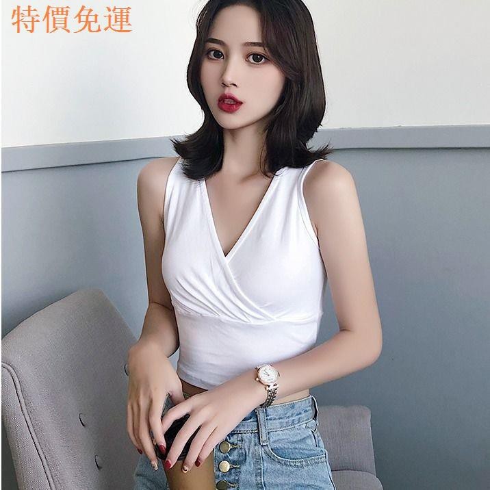 Áo bra, áo croptop Hoàng Oanh, áo 3 lỗ cổ V xoắn ngực kèm mút - su chéo