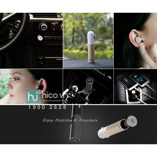 Tai nghe Bluetooth Remax RB-T11C nhỏ gọn đàm thoại rõ nét tích hợp tẩu sạc tiện lợi