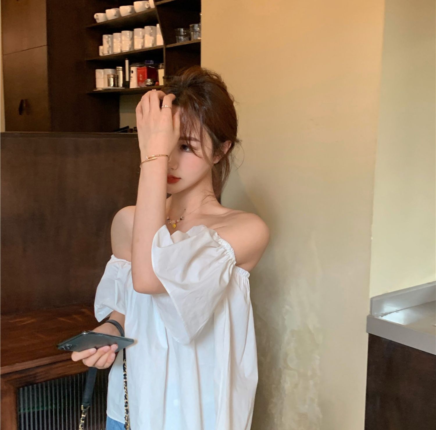 Áo Kiểu Trễ Vai Tay Ngắn Dáng Chữ A Thời Trang Mùa Hè Cho Nữ | BigBuy360 - bigbuy360.vn