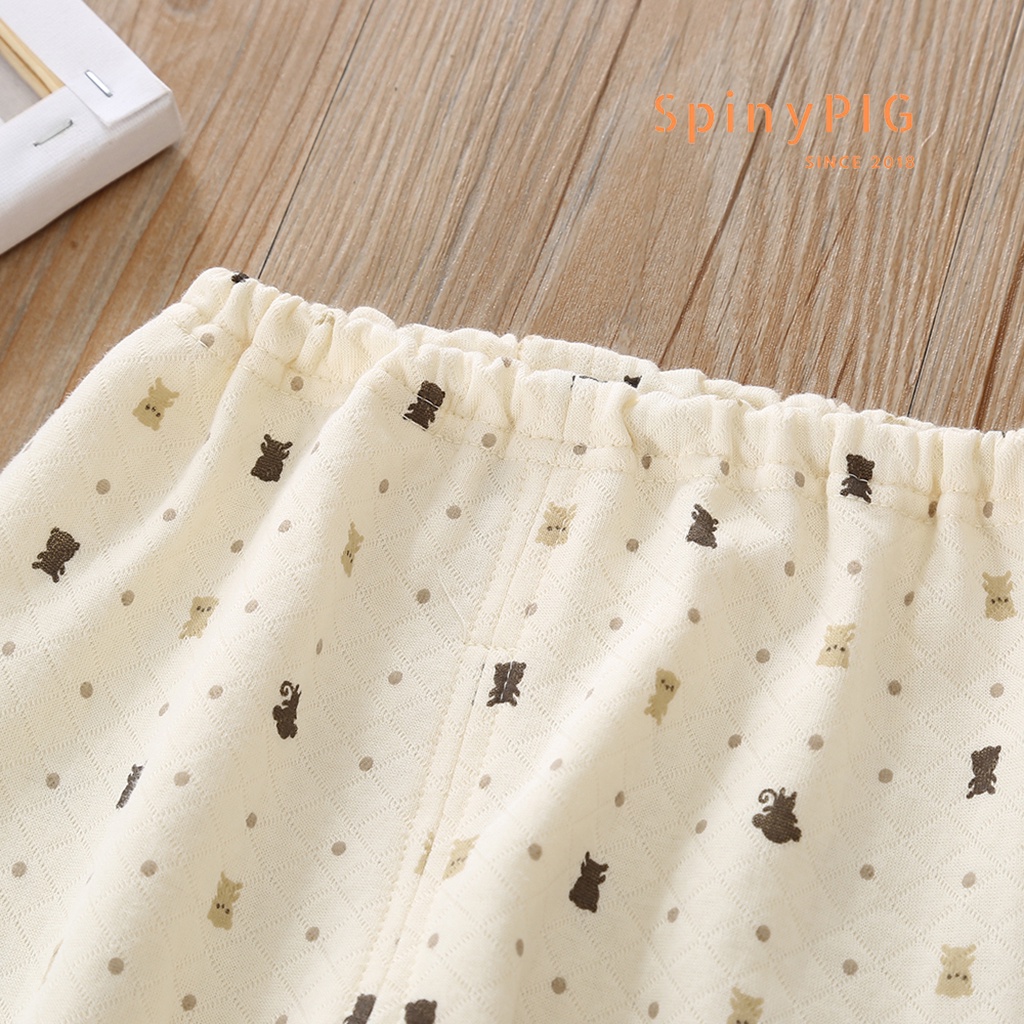 Bộ quần áo thu đông cho bé 0-5 tuổi xuất Nhật 2 lớp cotton hữu cơ tự nhiên không chất tẩy nhuộm